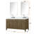 Laurel 60 in W x 22 in D Double Bath Vanity Top & Faucet Set-82319410-82319412