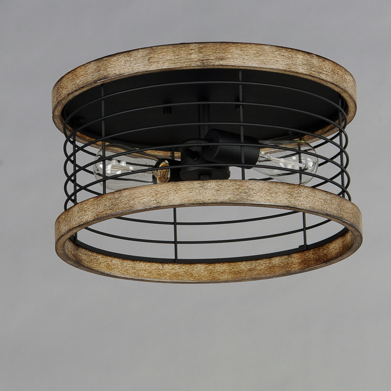 Plafonnier semi-encastré 2 lumières 15 po Annica