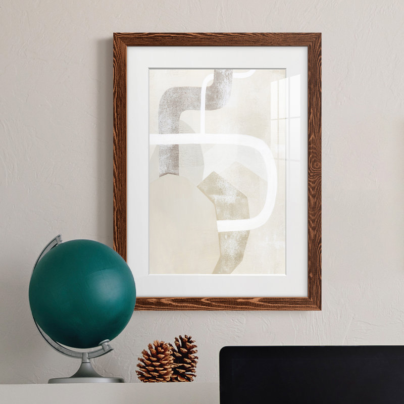 «Quiet Affection I», peinture sur toile encadrée, Cadre en érable, H 31,5 po x l 23,5 po x P 1 po