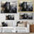 Black Stallion In Motion - Horse Framed Prints-11765960-11765966