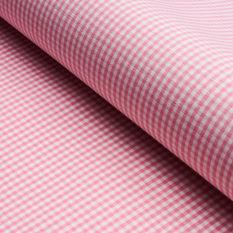 Barnet Cotton Check Fabric, Blush