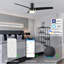 Ventilateur de plafond intelligent avec lumière Elauna