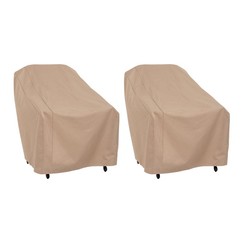 Modern Leisure Basics Patio Chair Cover, 2-Pack, 33"L x 34"W x 31"H, Khaki