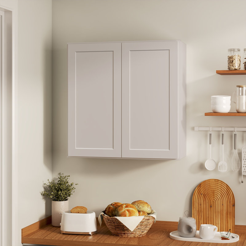 Armoire de cuisine murale à colombe Shaker D 36 po x H 36 po x P 12 po, 36"W x 36"H x 12"D, Shaker Dove