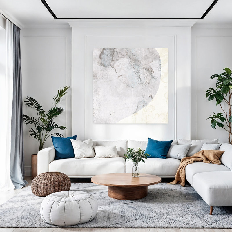 Art contemporain, art contemporain abstrait, H 48 po x l 48 po