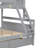 Gray Twin Over Full Bunk Bed With Stable Construction & Handy Storage Drawers Structure Options-2026192325