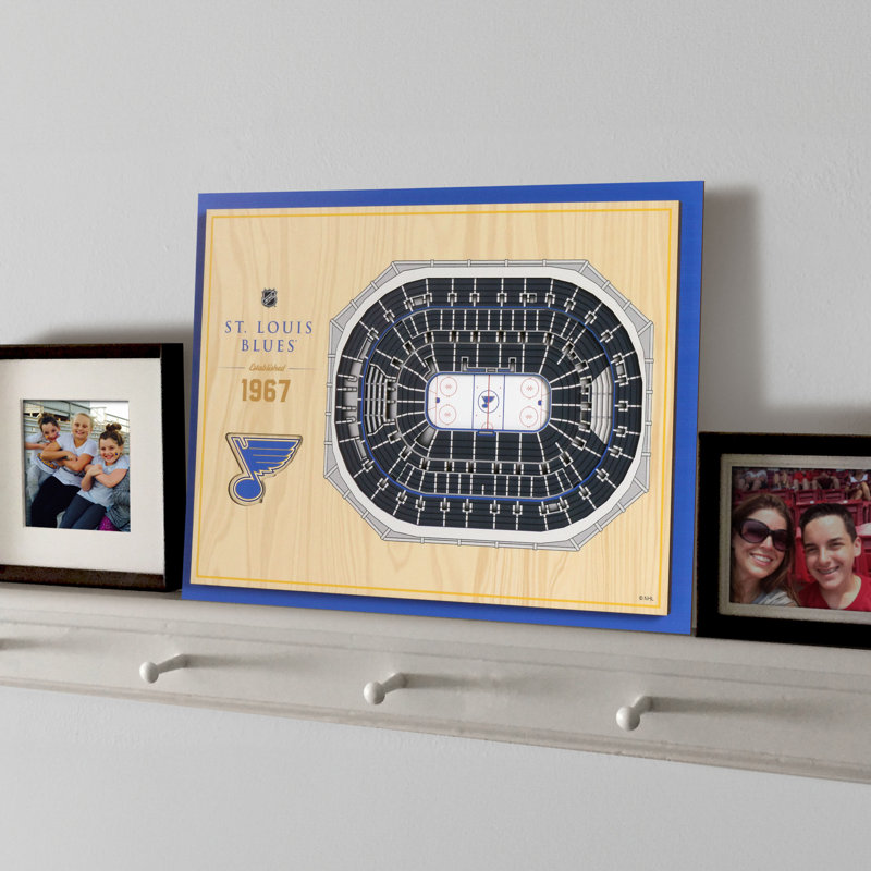 NHL 5-Layer StadiumViews 3D Wall Art Print, St. Louis Blues