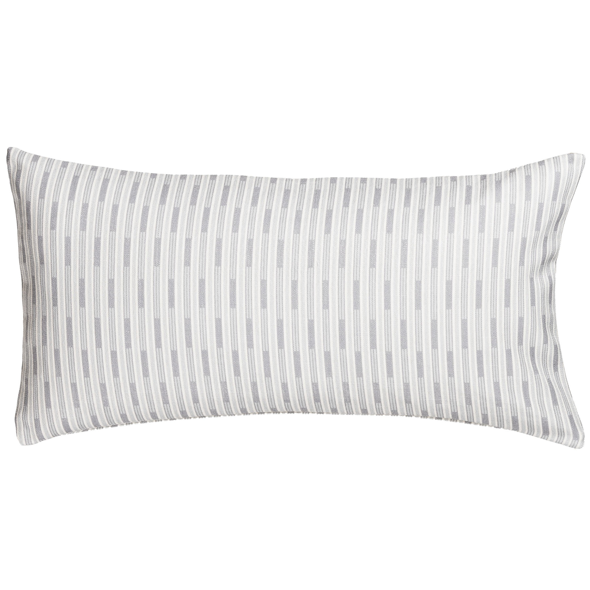 Striped Lumbar Accent Pillow, Blue, Rectangle 12"H x 21"W, Polyester