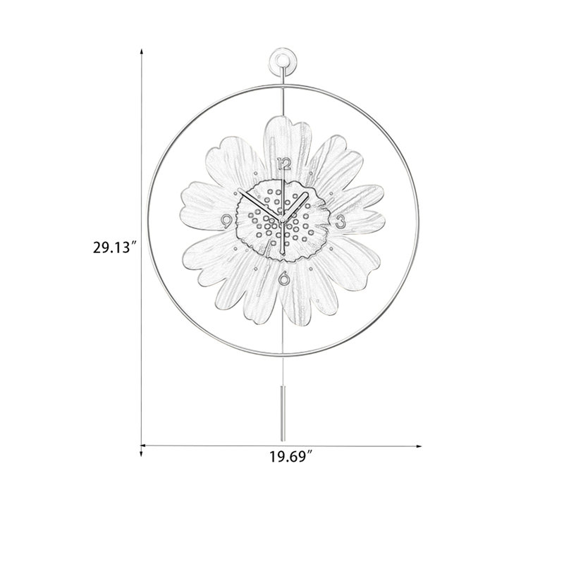 Horloges murales rondes, C, H 29,13 po x l 19,69 po