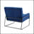 Lopardo Waiting Room Chair with Metal Frame-1640352600