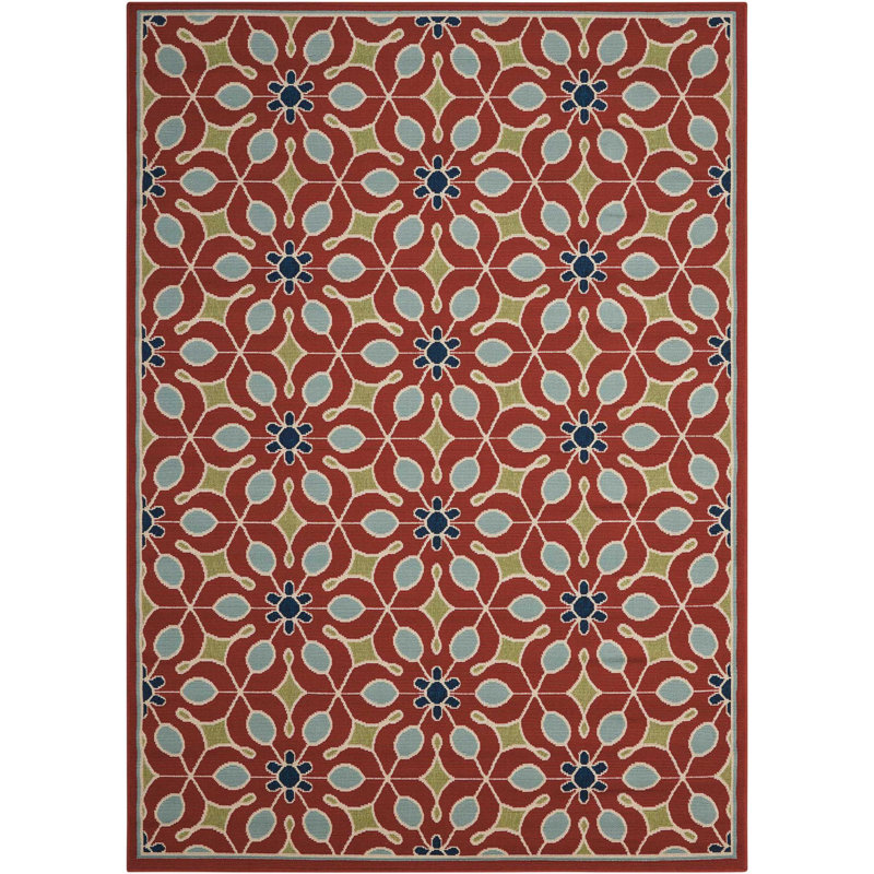 Tapis intérieur / extérieur Caragan, Rectangle 2 pi 6 po x 4 pi