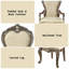 Chaise avec accoudoirs Latisha (ensemble de 2)