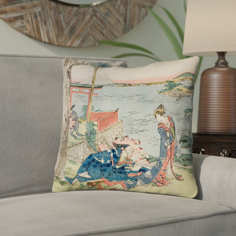 Coussin Katsushika Hokusai, 16 po x 1 po