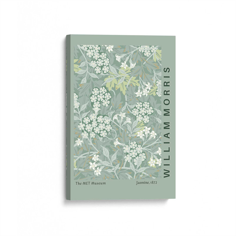 «Green Jasmine» par William Morris, reproduction sur toile, H 30 po x l 20 po x P 1,25 po, Toile tendue