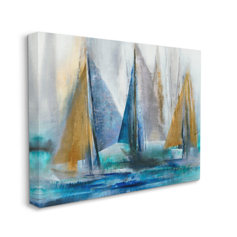 «Layered Saililier Collage», art mural par K. Nari, H 16 po x l 20 po x P 1,5 po
