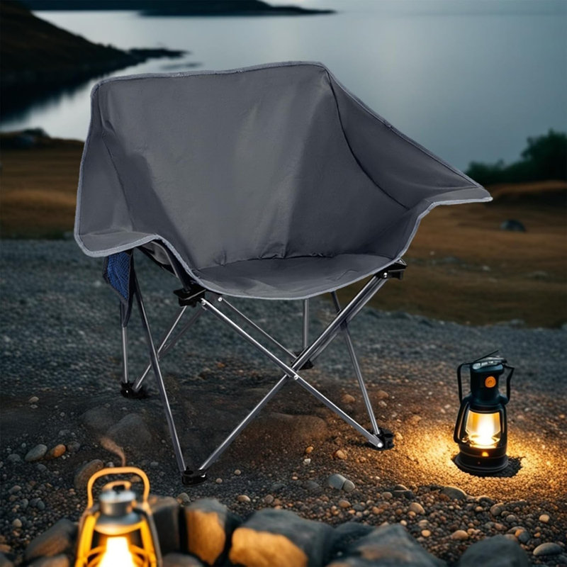 Chaise de camping pliante, Gray
