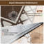 Gray Absorbent Kitchen Runner Rug Mats 2 Pieces for Kitchen, Nonslip TPR Backed Carpet Rugs, 50x76cm+50x122cm-1423496334