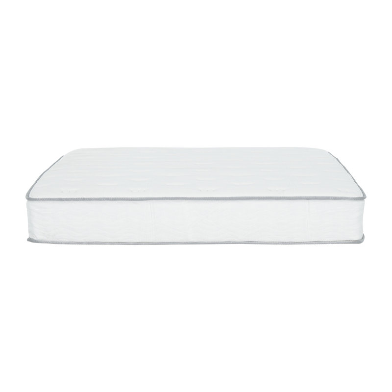 9 po Matelas double à ressorts ensachés avec housse confortable et à ressorts haute densité, mousse pour un sommeil relaxant, look contemporain