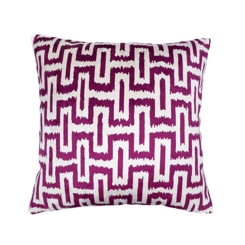 Ikat Pillow Cover, Purple