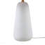 Lampe de table en céramique avec abat-jour cannelé blanc Voir ci-dessous