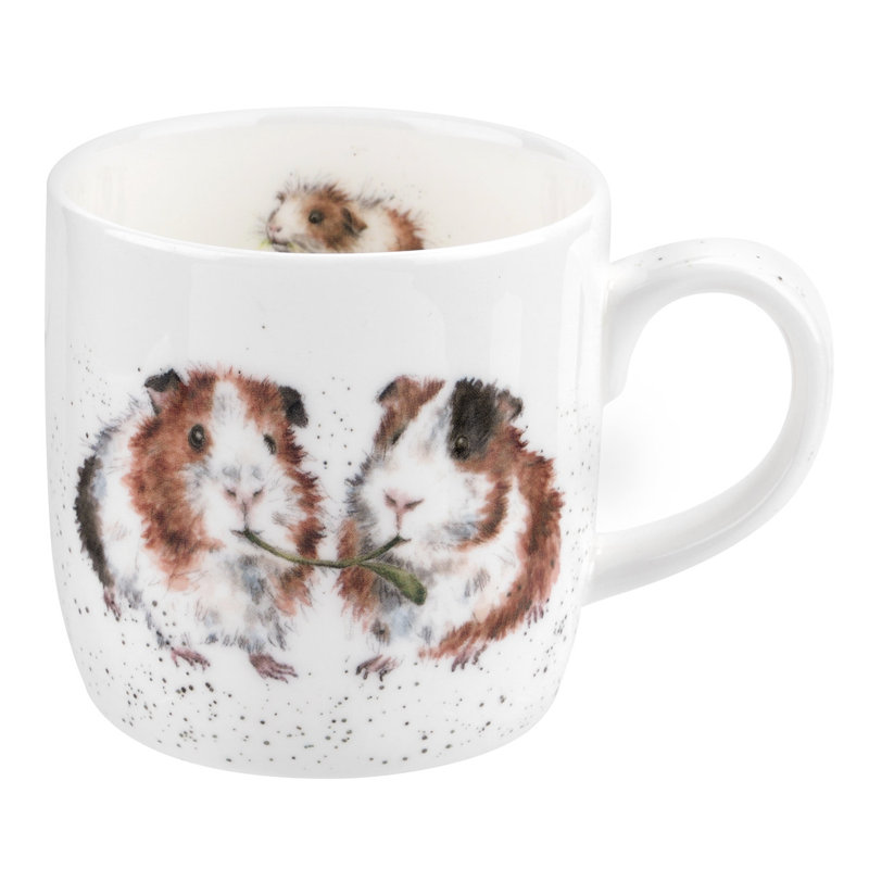 Wrendale Designs, Fine Bone China - Lettuce be Friends (Guinea Pig) Mug