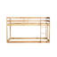 Lit simple au-dessus d'un lit mezzanine - Solution de chambre à coucher pour petits espaces avec lattes renforcées et polyvalente-587354236