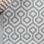 Tapis bleu sarcelle / gris Fidler-1638874329
