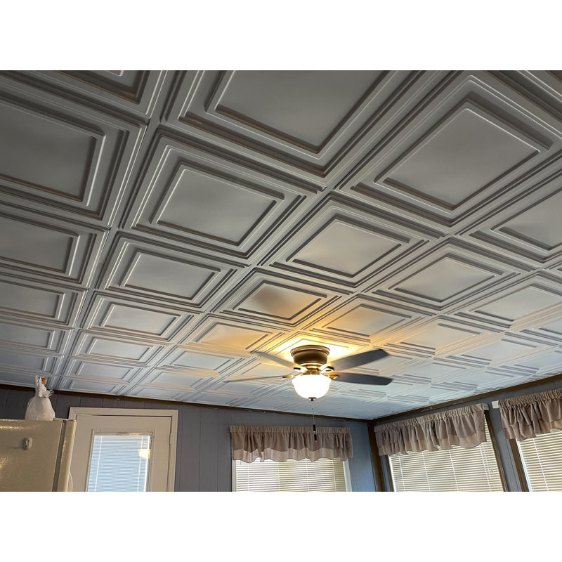 Ensembles de grille de plafond à fixation directe - Noir - 170 pieds carrés - Carreaux de plafond non inclus, Noir