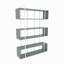 Bibliothèque géométrique en acier inoxydable H 71 "x l 47" Trumbull-631770065