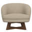 Fauteuil d'appoint pivotant beige-1536030392