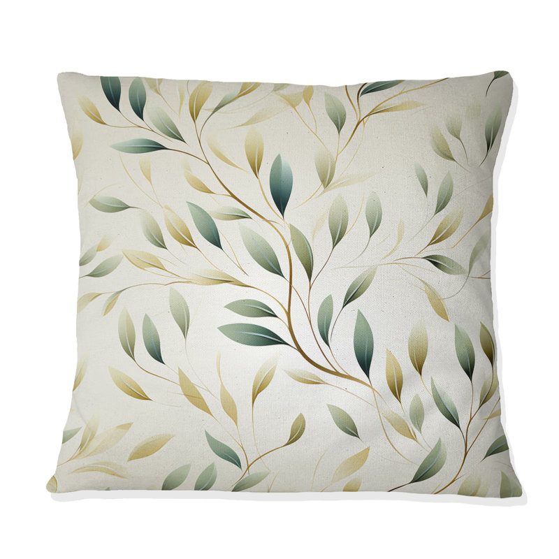 Coussin Floral, H 16 po x l 16 po