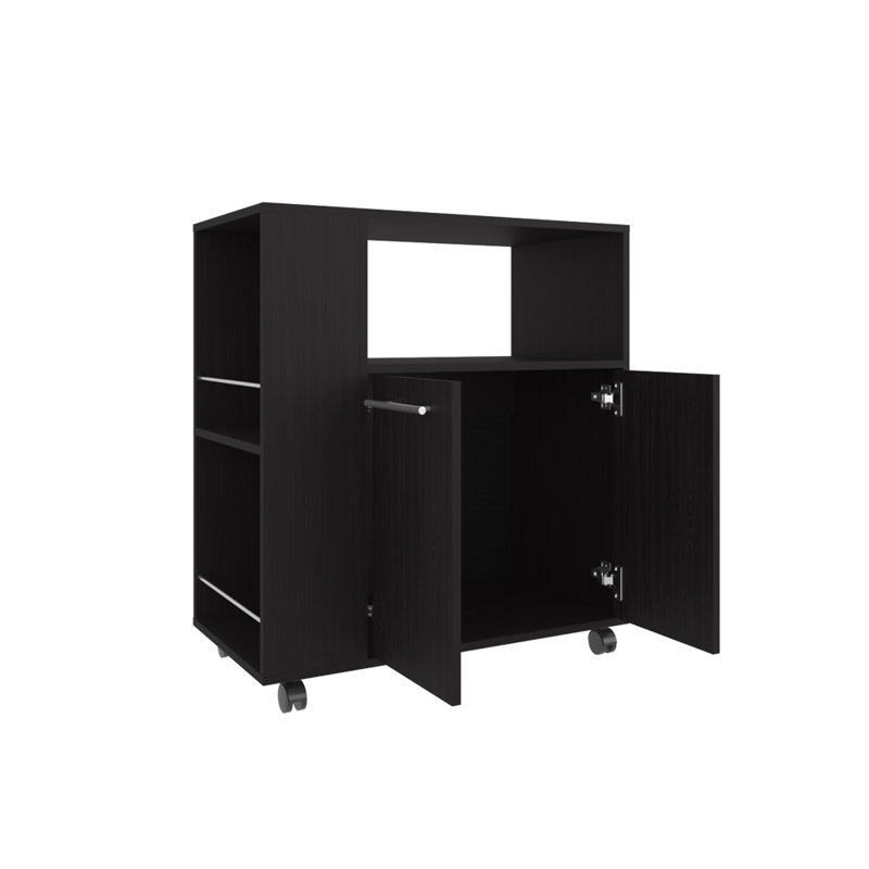 30 " W Kitchen Cart, Black