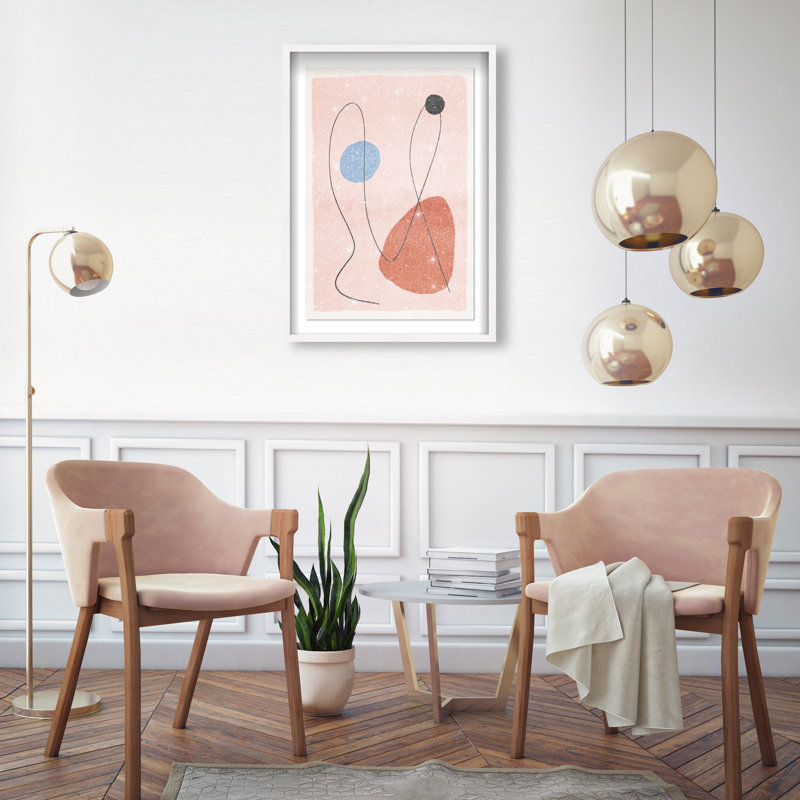 Conneting Color Points Shadowbox Abstract Print by Oliver Gal, Black Frame, 10 x 15, 31.5"H x 21.5"W, White Frame