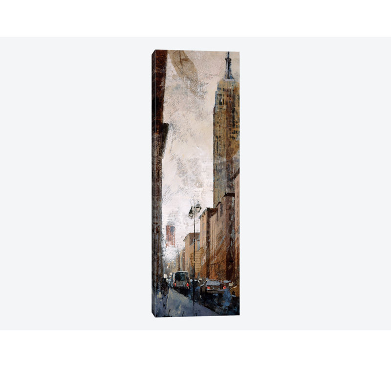 « skyscraper i-empire state building », reproduction d’impression sur toile tendue, H 48 po x l 16 po x P 1,5 po