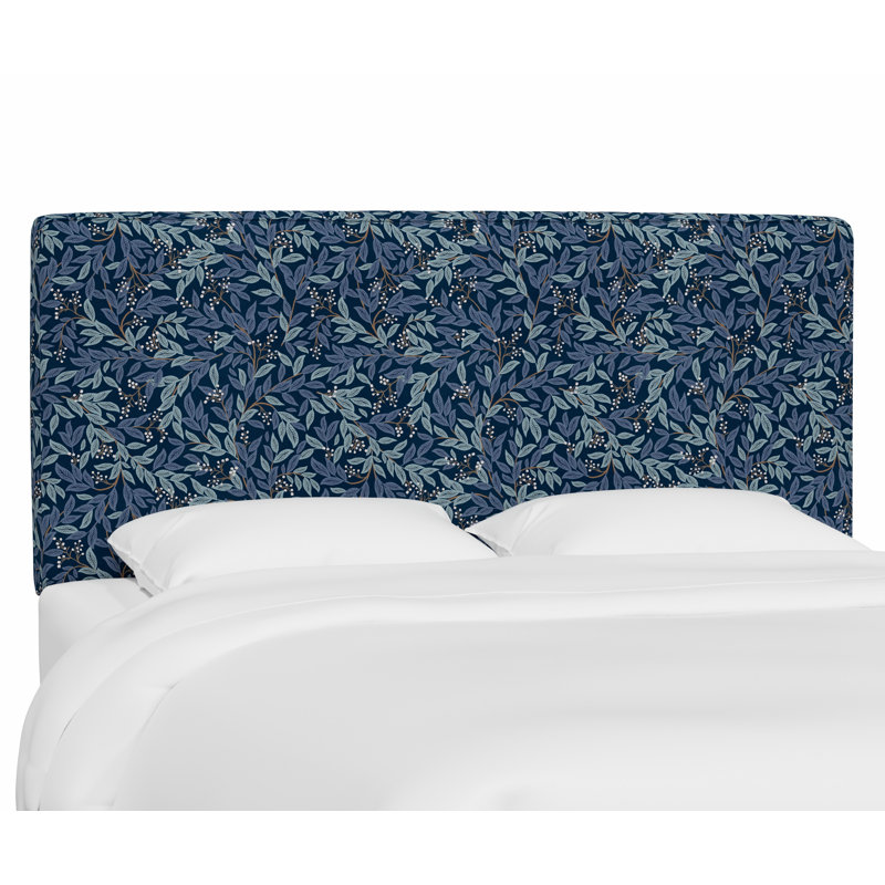 Elly Headboard, Queen, Rpc Willowberry Navy Linen