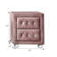 Table de chevet 2 tiroirs rose