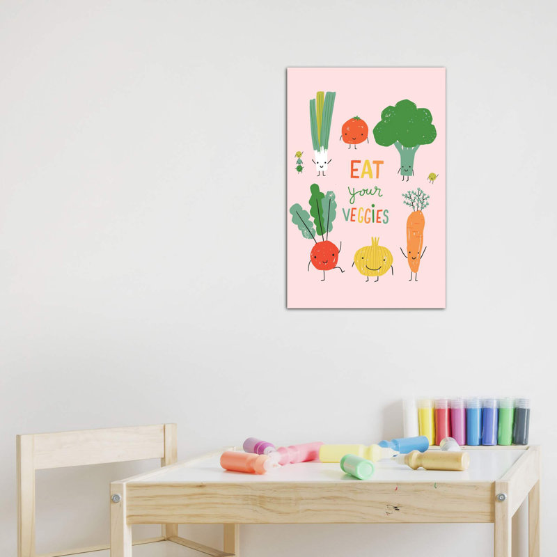 Fruit amusant III par Caroline Alfreds - impression d'art graphique, Toile tendue, H 60 po x l 40po x P 1,5 po, Pas de tapis