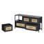 Amarantha Iron 100cm W 5 - Drawer Chest of Drawers