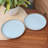 Latitude Run® Handmade Blue Bounty Ceramic Salad Plates (Pair)