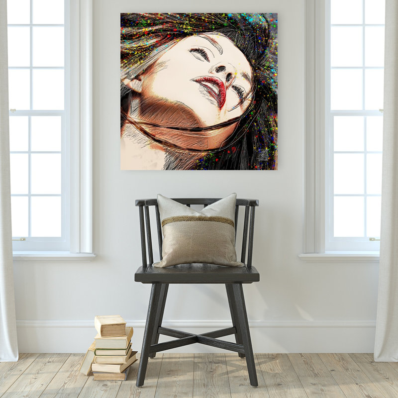 Impression d'art abstrait contemporain abstrait, 32" H x 32" W