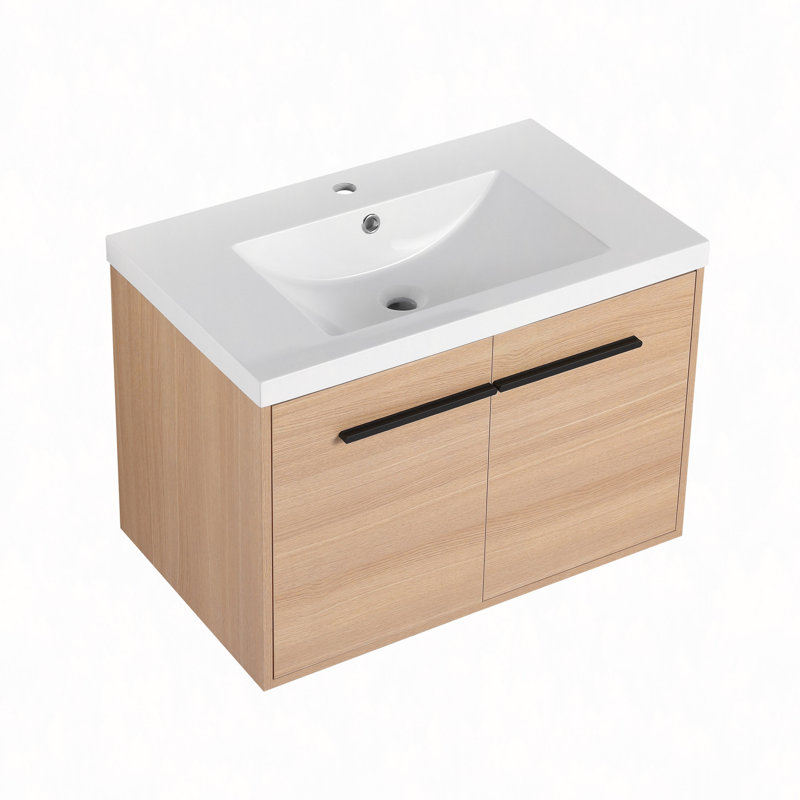 Ensemble de meuble-lavabo 30 po avec lavabo à poser en résine, 2 portes, 30"