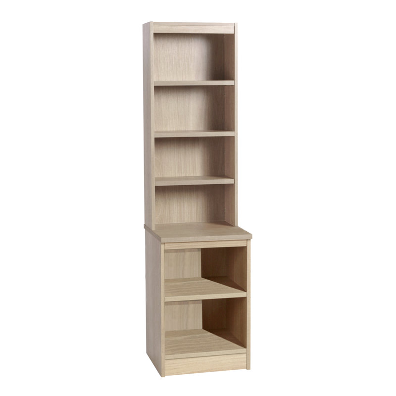 Brendalis 182cm H x 48cm W Standard Bookcase, Sandstone