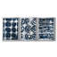 Indigo Memory I - Toile tendue avec châssis sur mesure - 3 pièces-1205531449-1205531448