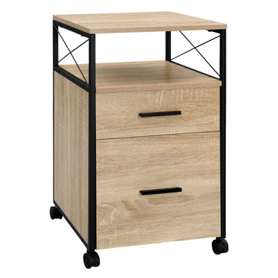 Nisaiah 40cm Wide 2 -Drawer Mobile File Cabinet