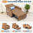 Sleeper Chair Pull Out Bed, 4-in-1 Convertible Sofa with Massage & USB Port for Small Spaces-273681997