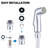 Kitchen Sink Sprayer Head Replacement, Universal Chrome Faucet Pull Out Side Spray Head