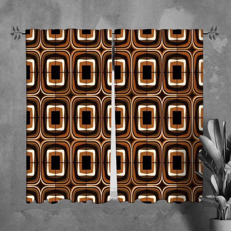 Toscha Polyester Room Darkening Curtain Pair, L 20 po x L 82 po