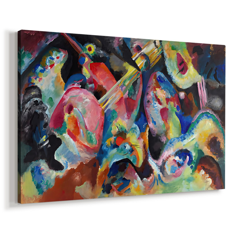 Esquisse pour composition II - Wassily Kandinsky - Toile tendue avec châssis - 1909-1910, 32x48