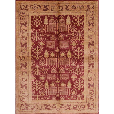 Tapis à motif oriental rouge / brun