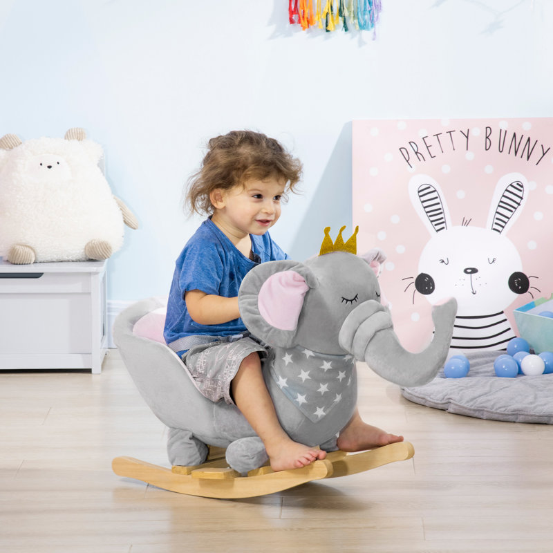 Chaise berçante pour bébé éléphant